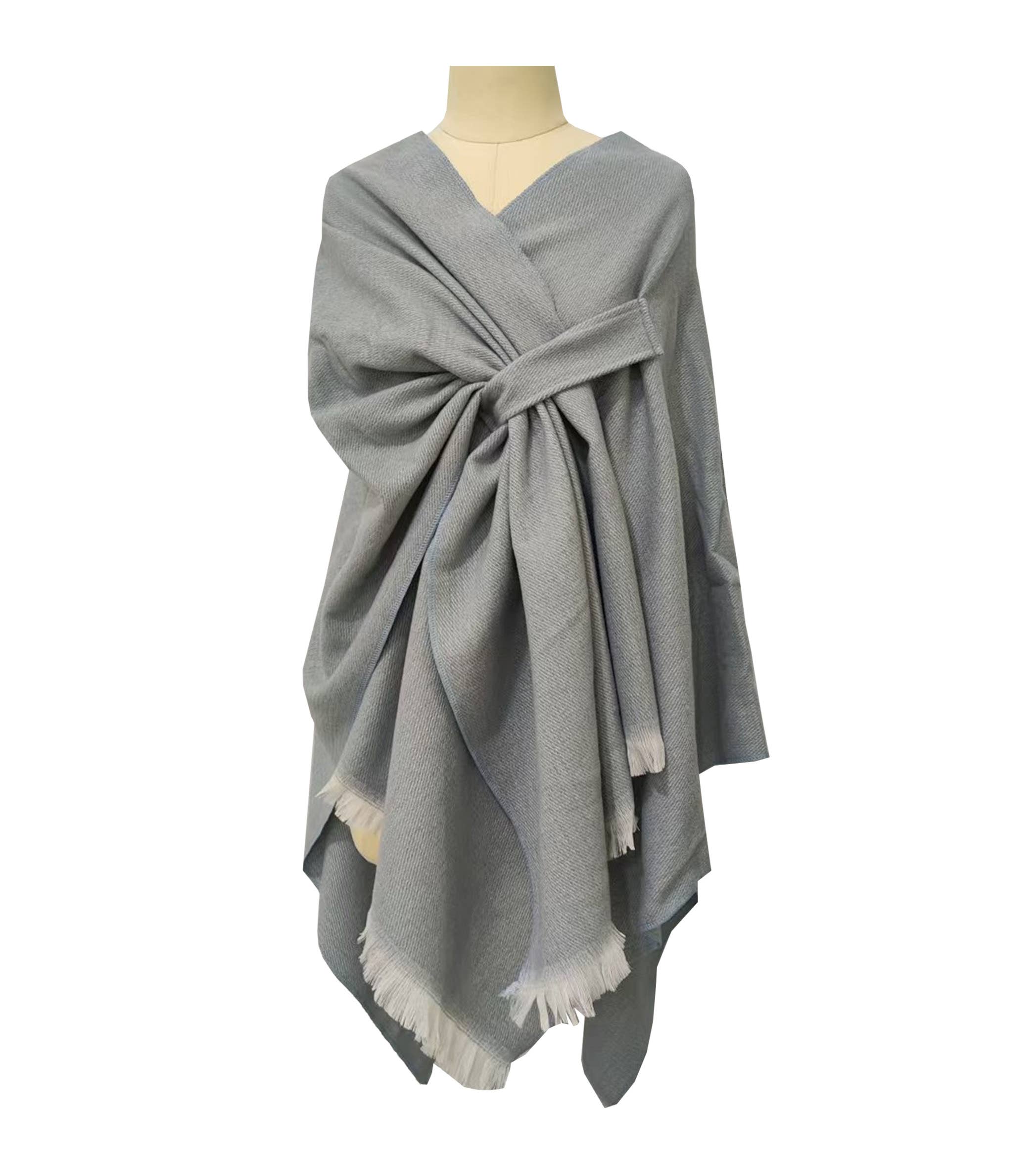 Rosa Clothing - Wholesale Wrap - Women's - asymmetrical plain chilly ruana11