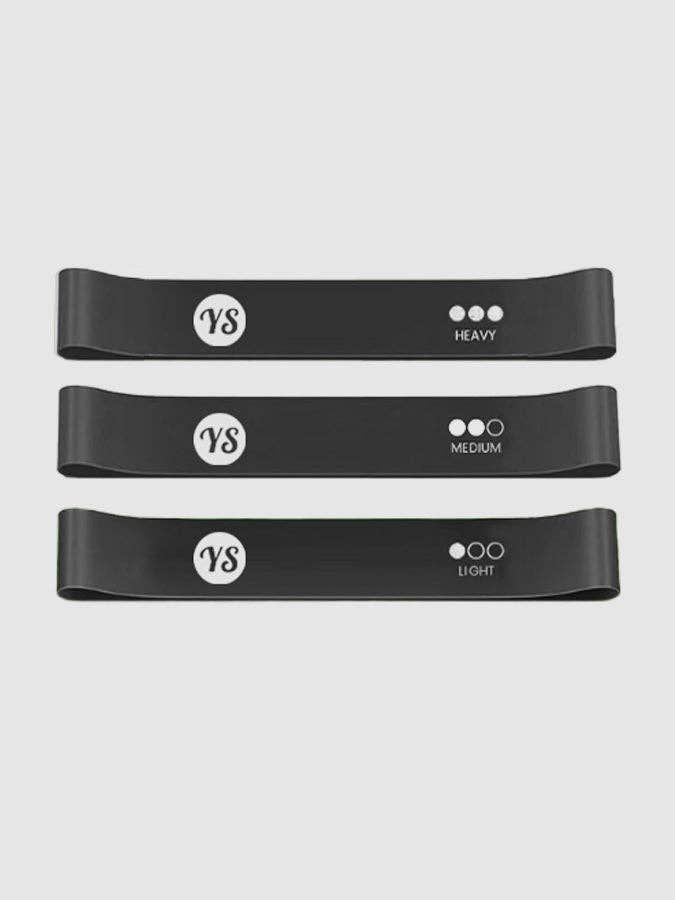 Yoga Studio Store - Wholesale Fitness Equipment - Yoga Studio Resistance Loop Bands - 3 Pack (Black)