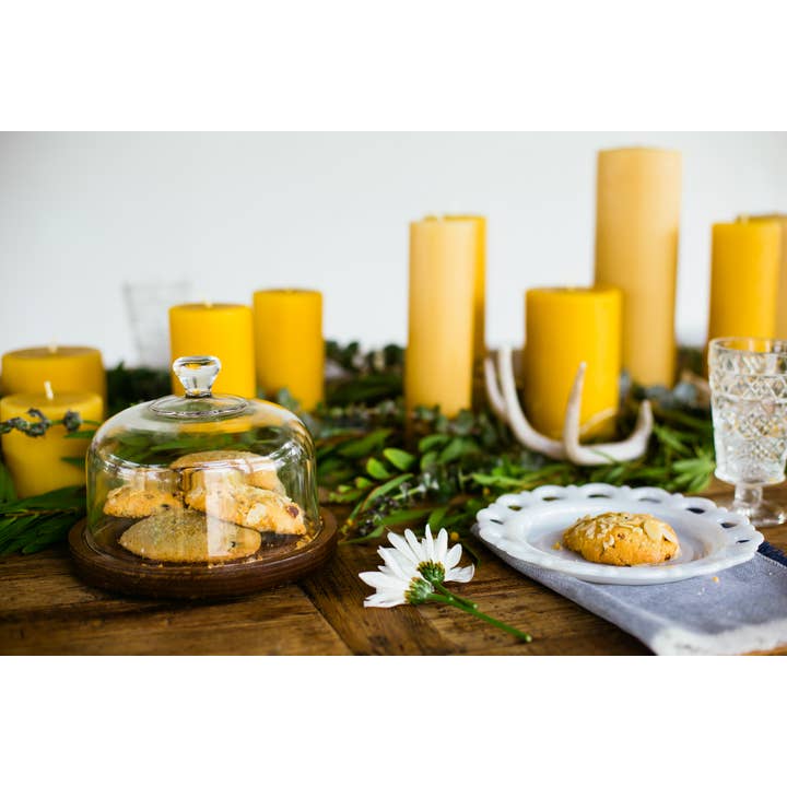 The Beeswax Co. - Wholesale Pillar candle - 3 Inch Beeswax Pillars7