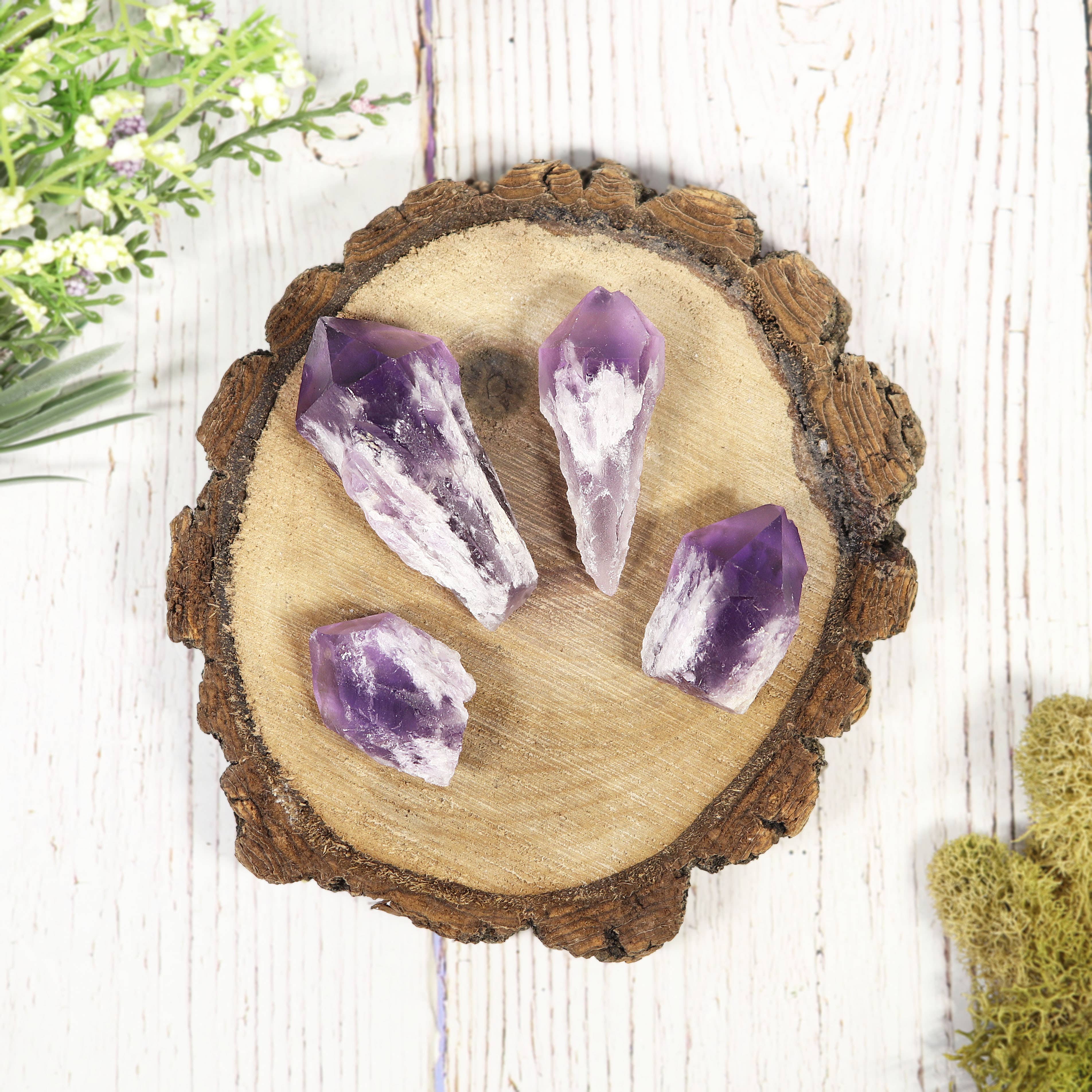 Natures Artifacts Inc - Wholesale Spiritual Stone/Crystal - 1 lb Elestial Amethyst Points | Amethyst Crystal7