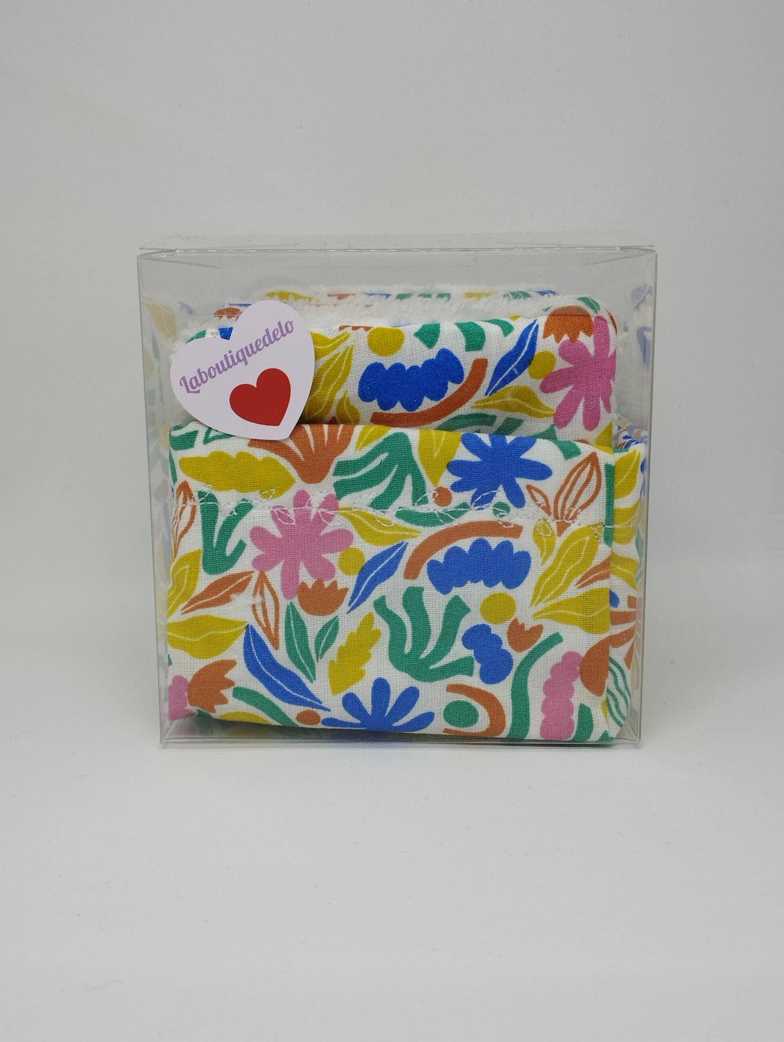 laboutiquedelo - Wholesale Cotton Pad - Flower Pattern Washable Wipes Basket2