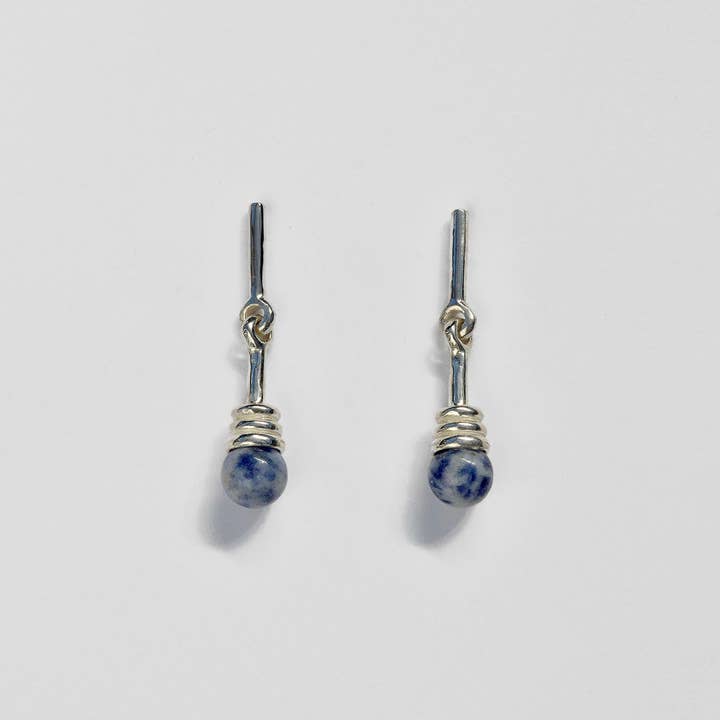 Tiro Tiro Jewelry - Wholesale Dangle Earrings - Alma Earrings in Blue Jasper
