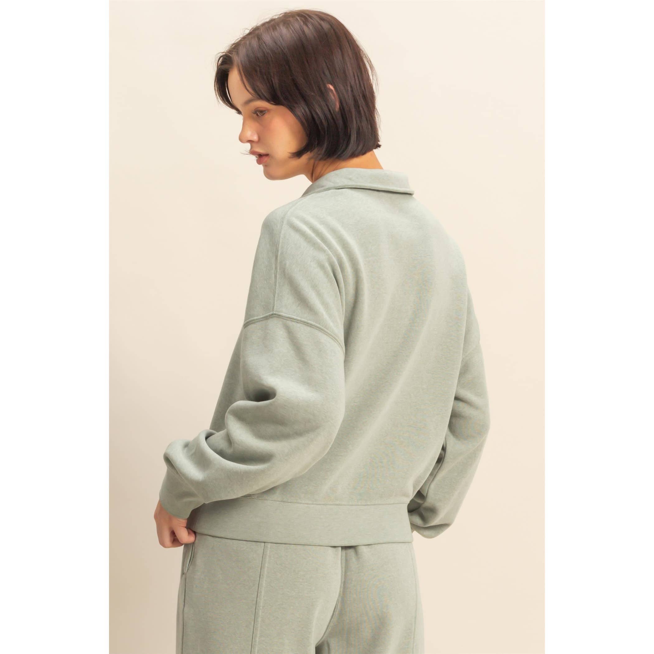 Double Zero - Venta al por mayor Sudadera - Mujer - Sudadera con media cremallera Love This Way2