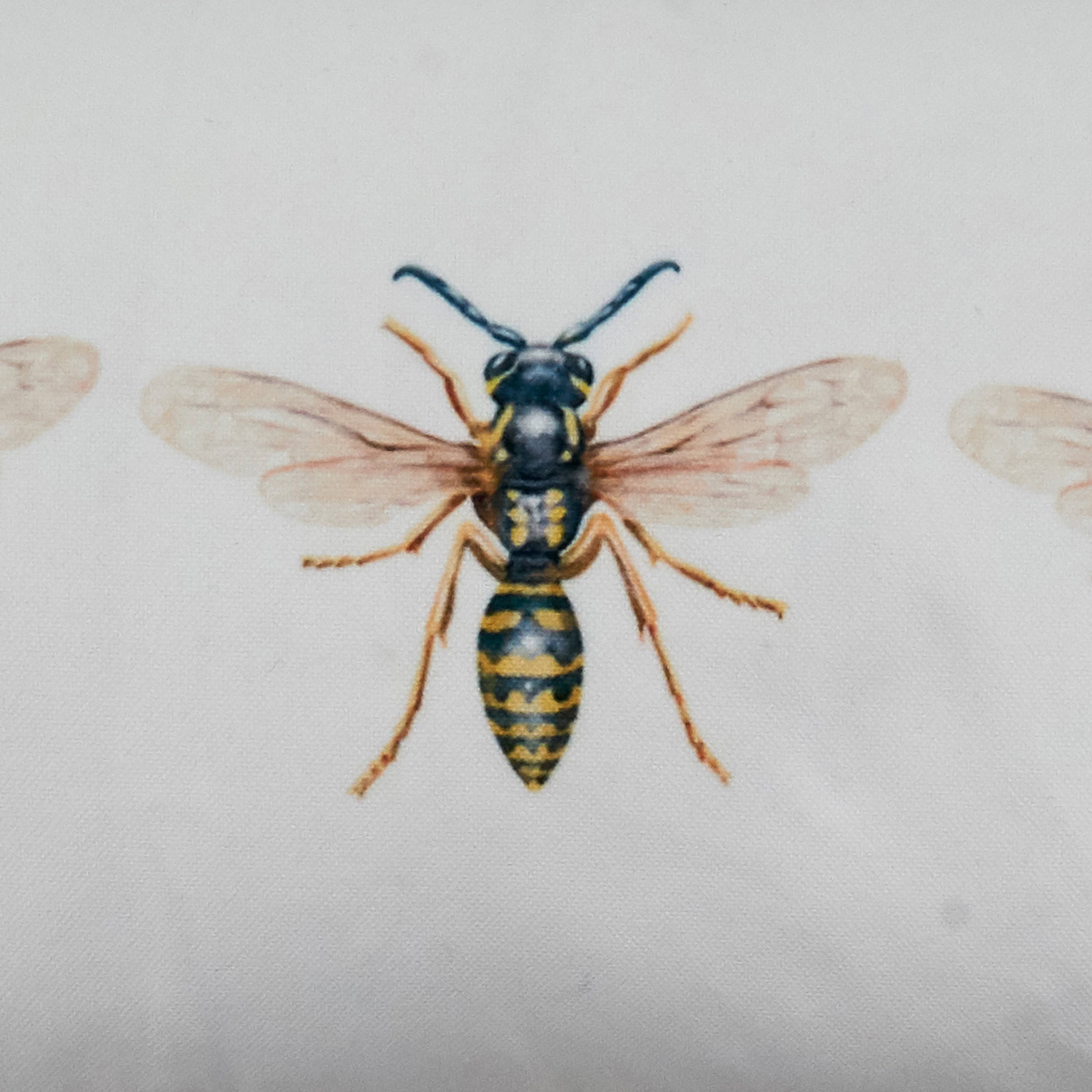 White Bees Pillow - Poly Filled for wholesale on Faire3