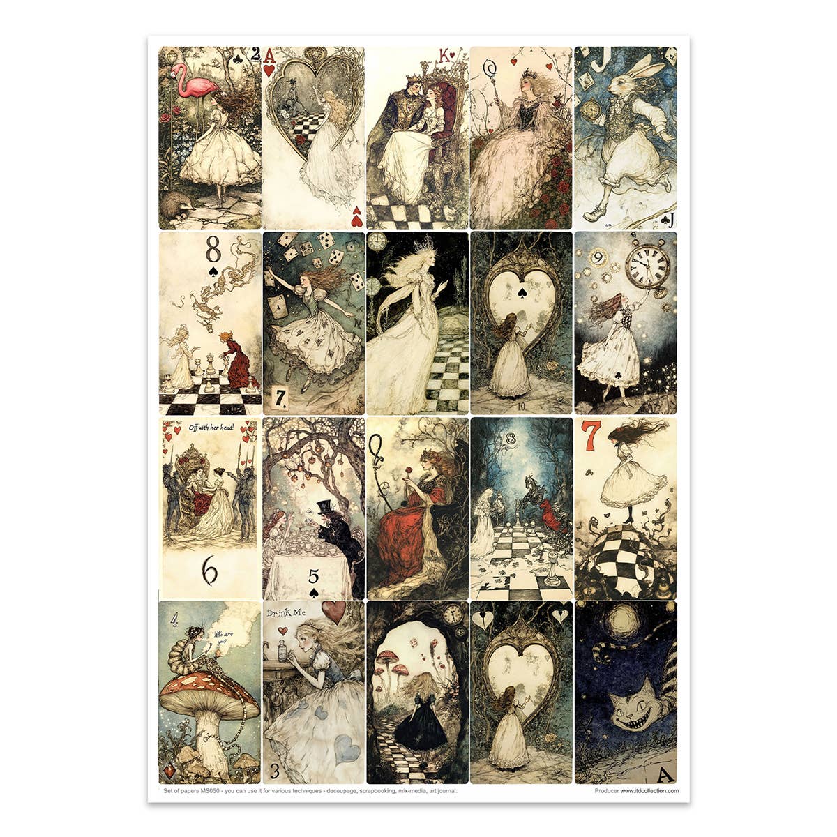 ITD Collection - Wholesale Craft Supplies - Creative set MS050 - Alice's Magic - a world without logic-27