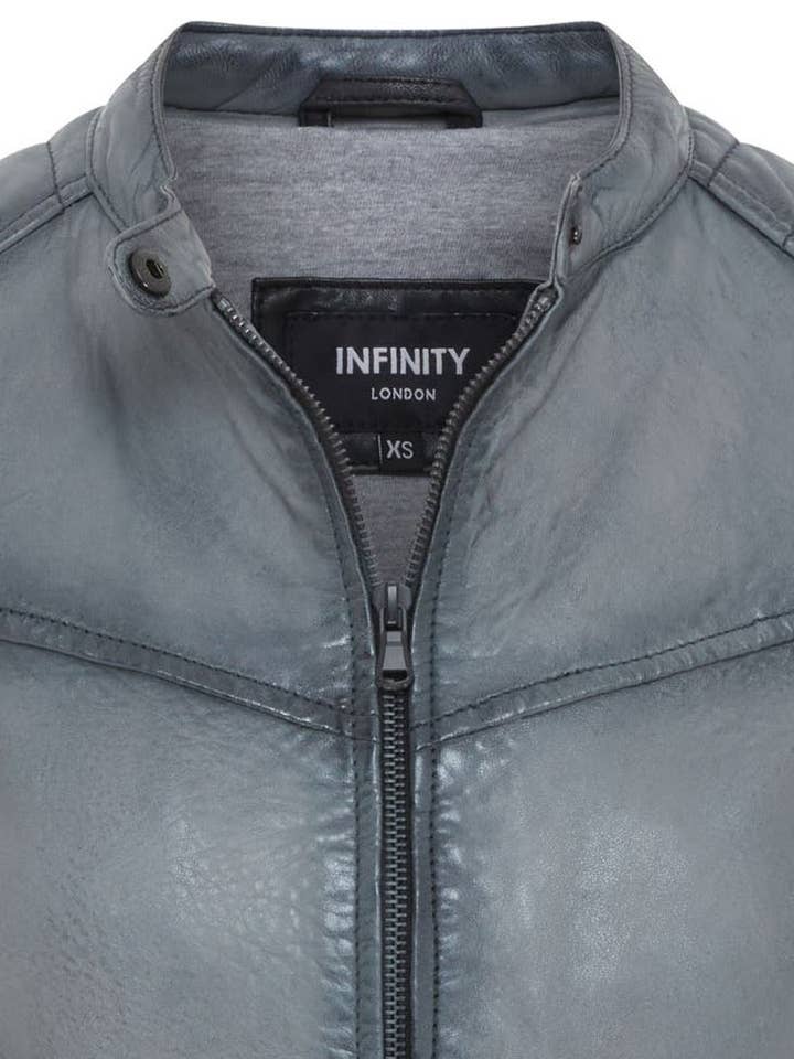Infinity Leather (Upperclass Fashions Ltd) – wholesale Leather jacket – Women′s – Womens Retro Quilted Leather Biker Jacket - Horten