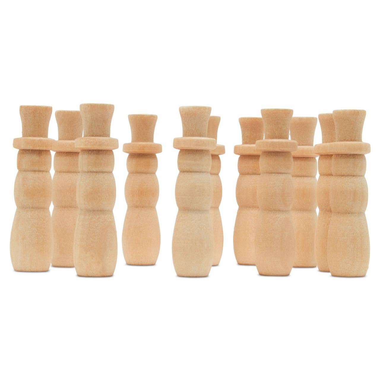 Woodpeckers Crafts - Wholesale DIY Craft Kit - Wood Snowman Mini Primitive, 1-9/16"2