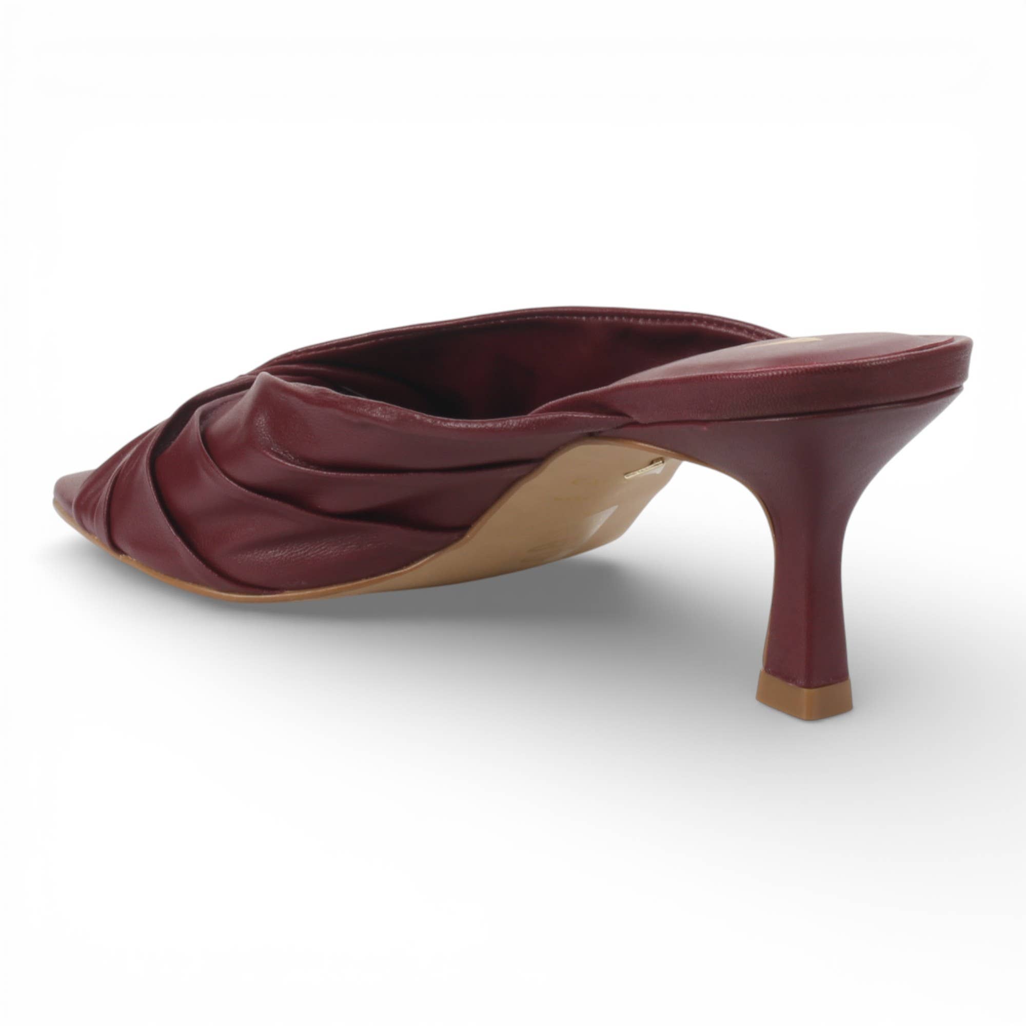 Leather Mule Slide Sandal Merlot 322078 for wholesale on Faire3
