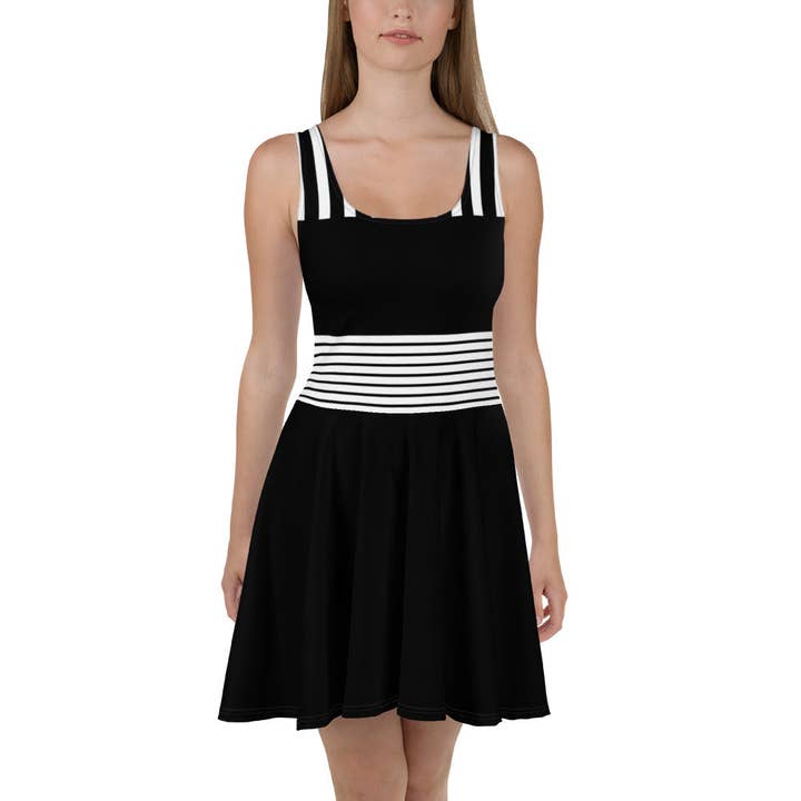 OsitoLatino - Black Stripe Dress | Women for wholesale by OsitoLatino