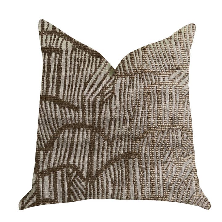 Coussin de luxe en bronze métallisé pour la vente par Plutus Home Brands