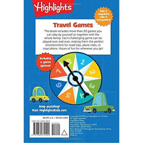 Highlights for Children - Wholesale Book - Kids - Travel Games