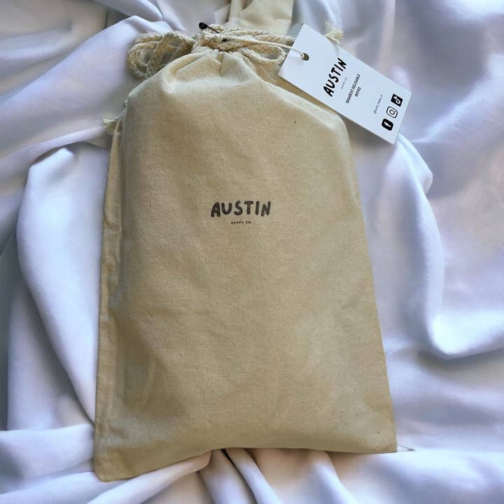 Austin Nappy Co. - Wholesale Face & body wipes - Bamboo Reusable Wipes (10 Pack)2