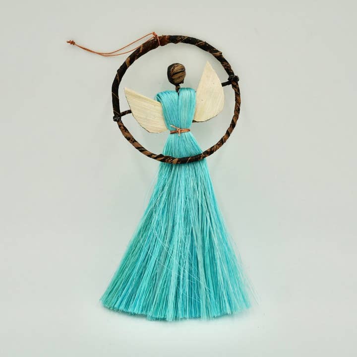Crazy Love Africa - Wholesale Ornament - Ugandan Banana Fiber Angel Ornament3