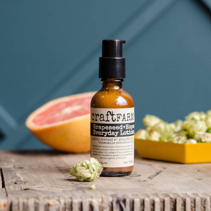 Grapeseed+hop dagelijkse lotion 2oz voor wholesale door Craft Farm