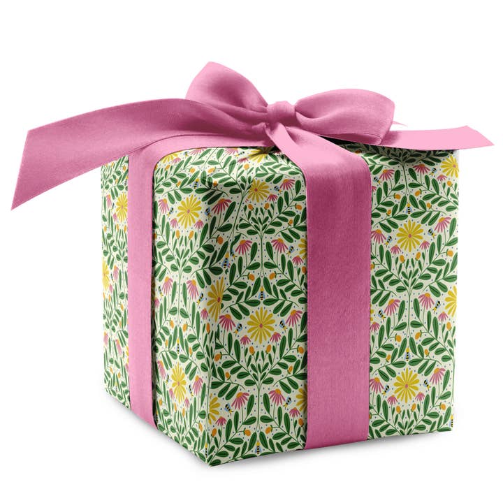 Papel de regalo Bee Kind – Envoltura de regalo de abejas (rollo de 2 hojas) para venta al por mayor de Rebecca Jane Woolbright