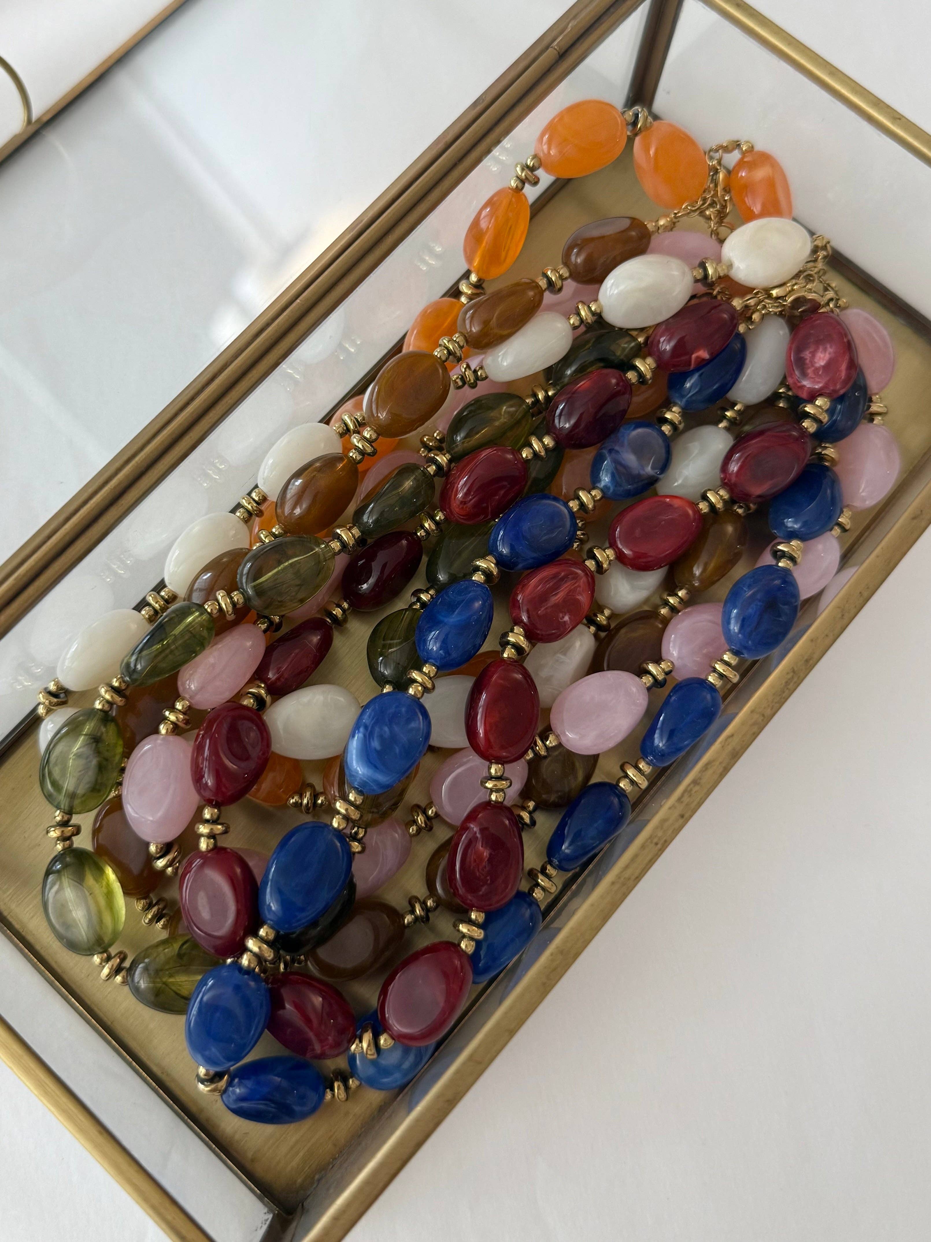 A.B. Paris - Wholesale Beaded/Pearl Necklace - Java - 7 colors1