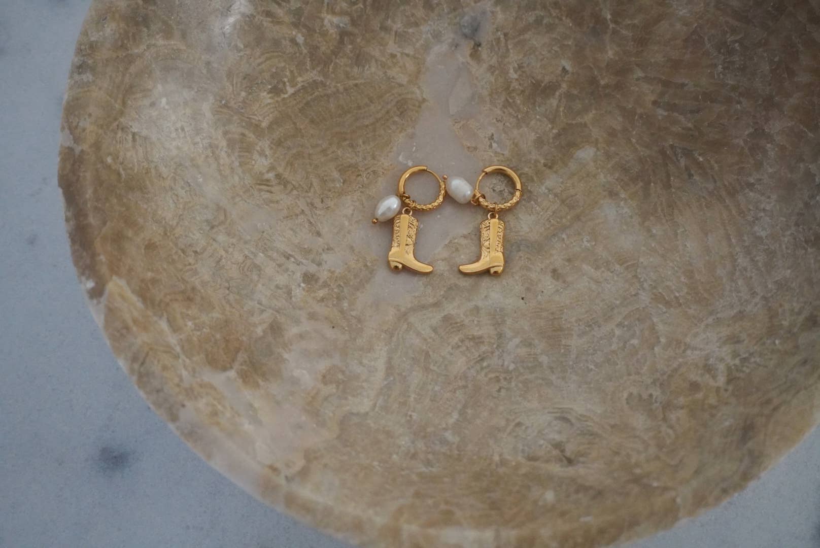 CHANSUTTPEARLS - Wholesale Dangle Earrings - COWGIRL BOOT EARRINGS