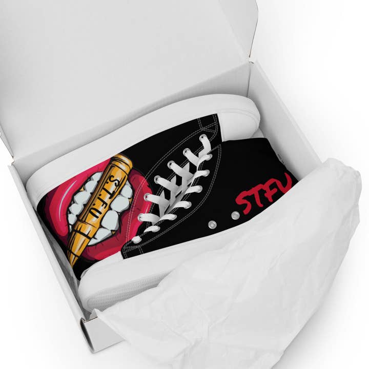 STFU Damenschuhe aus Canvas mit klassischem Logo und hohem Oberteil für den Großhandel von STFU