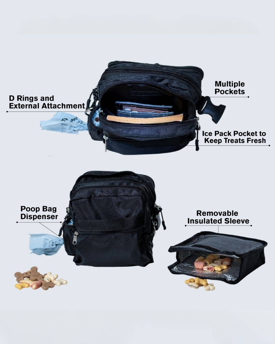 AkraCreations - Wholesale Pet Treat Bag - Dog - Crossbody Treat Bag – Insulated Dog Training Pouch2