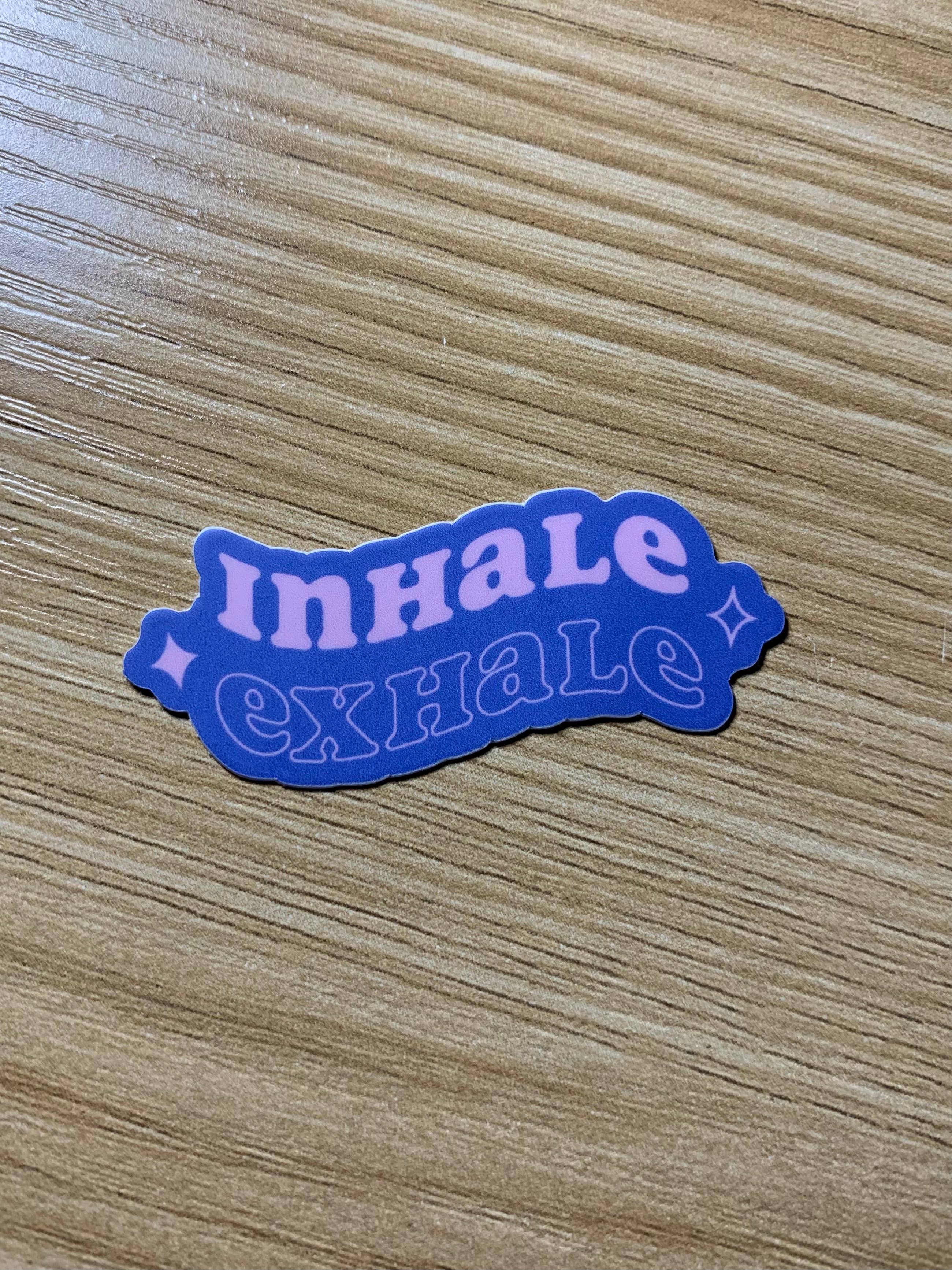 Christina iDesigns - Wholesale Sticker - Inhale exhale sticker / mental health / spiritual / wellness3