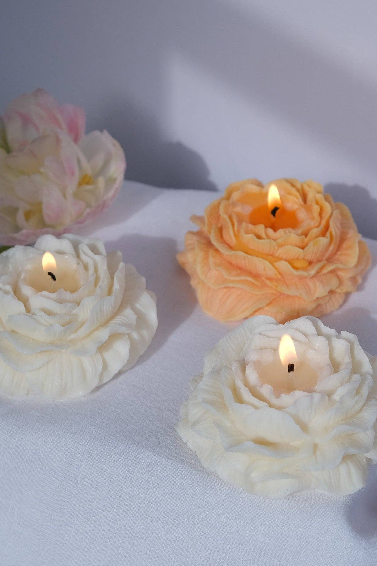 Interlude Candles – wholesale Novelty candle – Peony Shaped Candle2