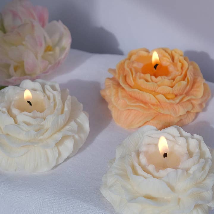 Interlude Candles – wholesale Novelty candle – Peony Shaped Candle2