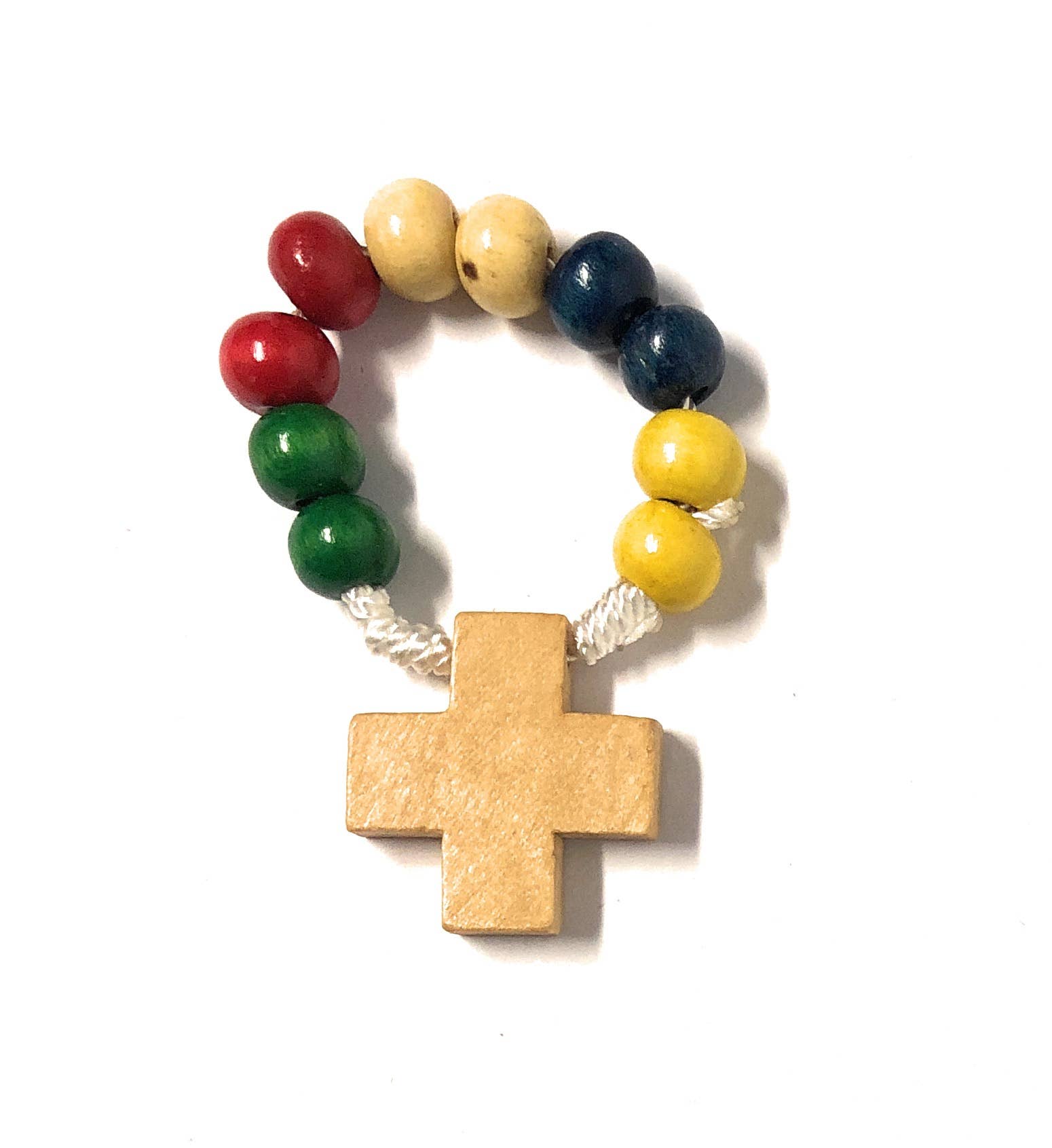 Costa Articoli Religiosi – Großhandel Gebetskette für den Hals – Zehnfinger-Rosenkranz aus Missionarsholz0