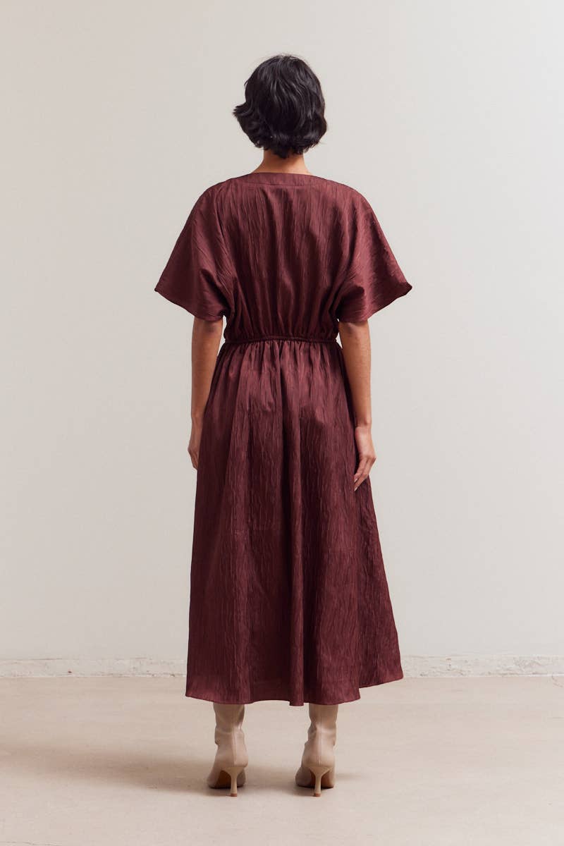 Grade & Gather - Wholesale Dress - Women's - 61206 - BAT WING SHORT SLEEVE DRESS9