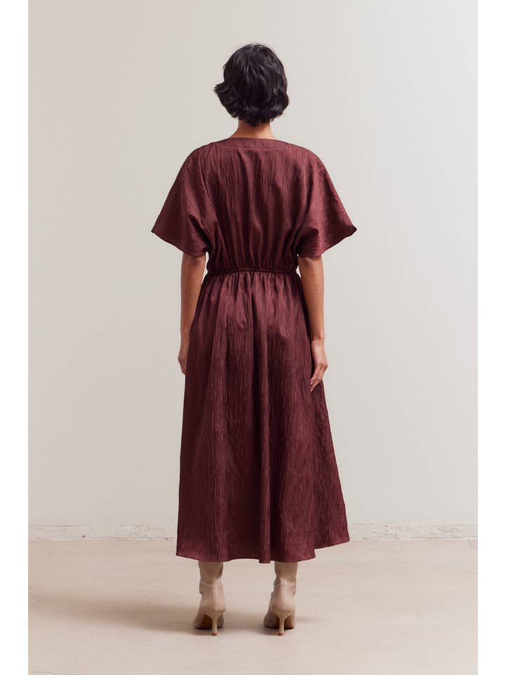 Grade & Gather - Wholesale Dress - Women's - 61206 - BAT WING SHORT SLEEVE DRESS9