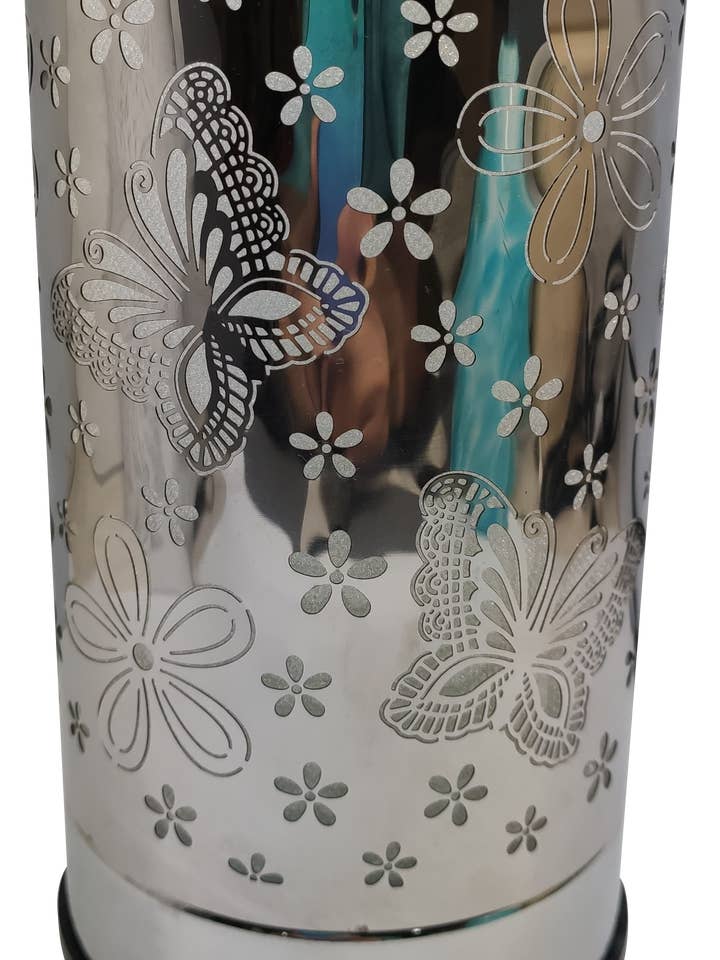 Butterfly Flower Silver Touch Warmer for wholesale by Scentchips New Zealand