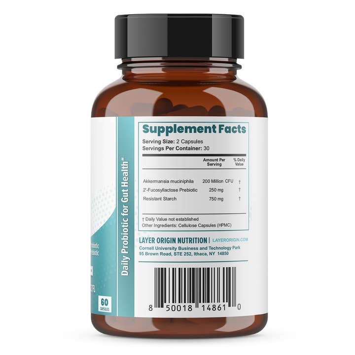 Layer Origin - Wholesale Oral Supplement/Vitamin - Akkermansia muciniphila Daily Probiotic with PureHMO Prebiotic for Weight Management5