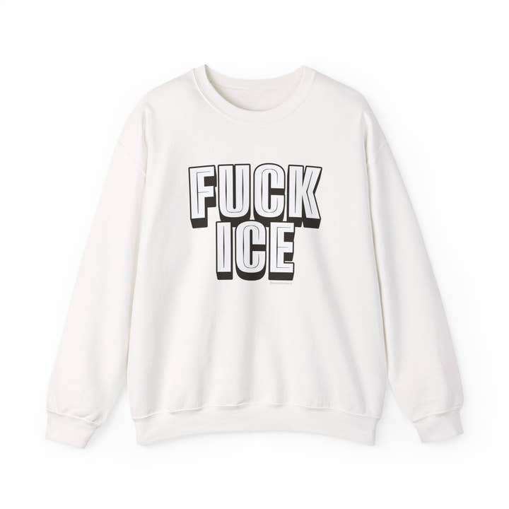 Fuck ICE - Unisex Crewneck Sweatshirt for wholesale by Babe co. (formerly Metal Marvels)