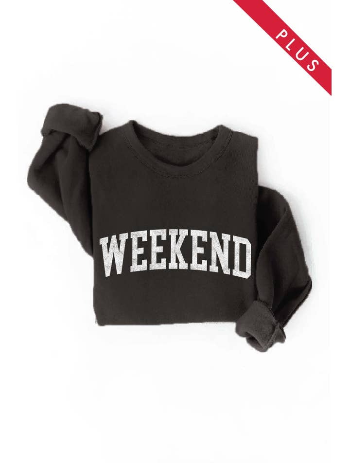 OAT COLLECTIVE - Wholesale Graphic Sweatshirt - Women's - WEEKEND Plus Graphic Sweatshirt3
