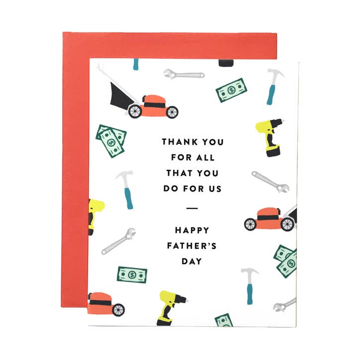 Thanks For All You Do Father's Day Card for wholesale by Joy Paper Co.