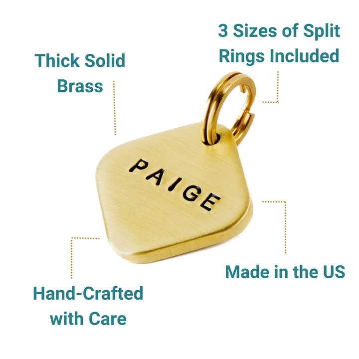 Noble Rhode - Wholesale Pet Identification Tag - Dog - Diamond Shaped Dog Tag6