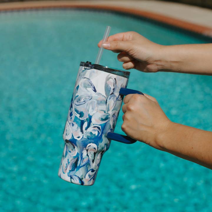 Kim Hovell Art - Wholesale Insulated Mug/Tumbler - 40oz Tumbler - Azul Oysters3