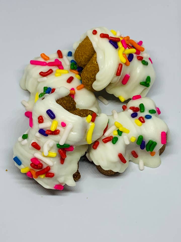 PB & Banana Bone for wholesale by The Blue Cerebus Dog Bakery