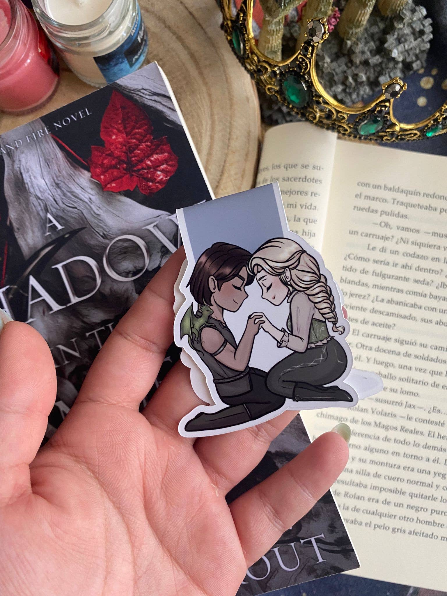 Alsace’s Art - Wholesale Bookmark - Asite Magnetic Bookmark : Seraphena Y Nyktos1