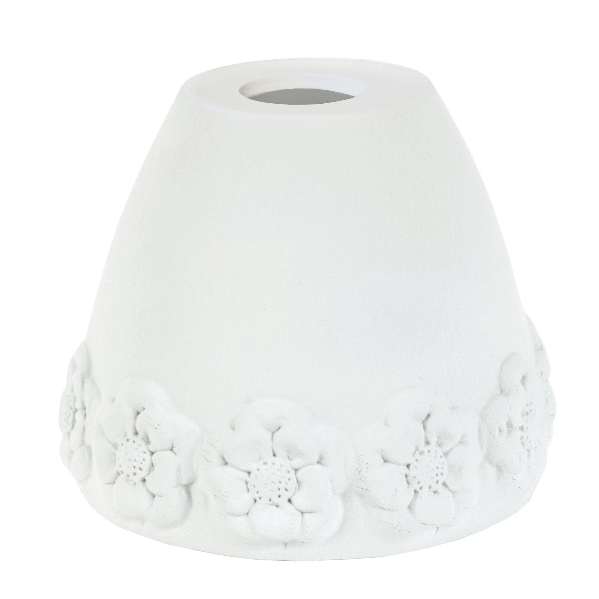 Tosel Shop - Wholesale Lamp Shade - ROSAS - Ivory White Pottery Conical Lampshade0