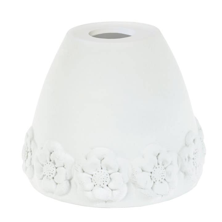 Tosel Shop - Wholesale Lamp Shade - ROSAS - Ivory White Pottery Conical Lampshade