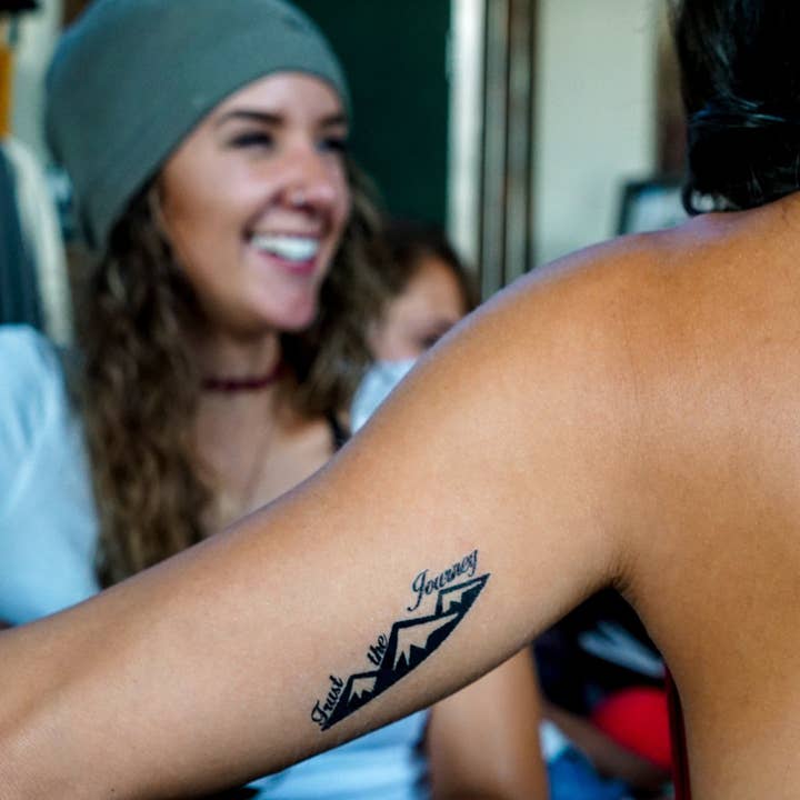 Conscious Ink - Wholesale Temporary Tattoo - Trust The Journey Manifestation Tattoo