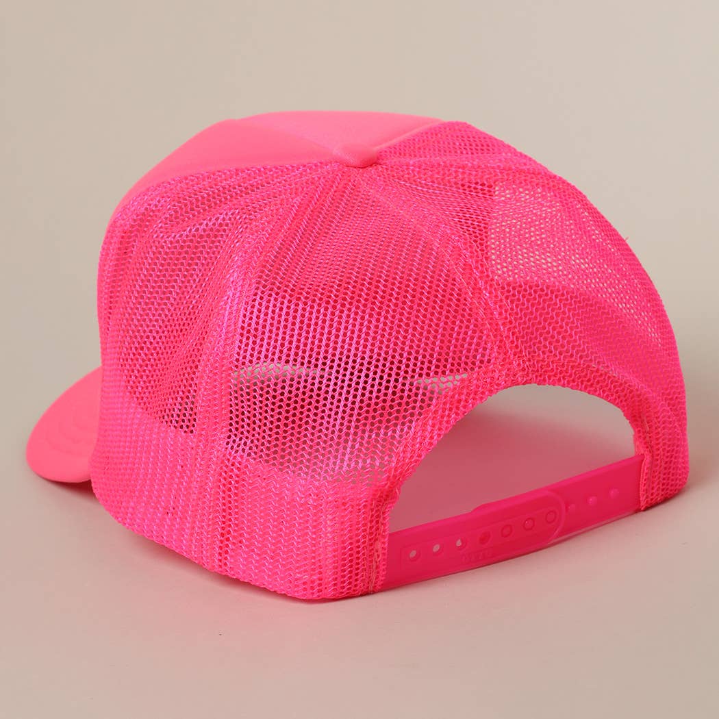 Fashion City - Vente Casquette de camionneur – femme - Je ne parle qu'aux garçons avec des bateaux Casquette à filet arrière avec texte17