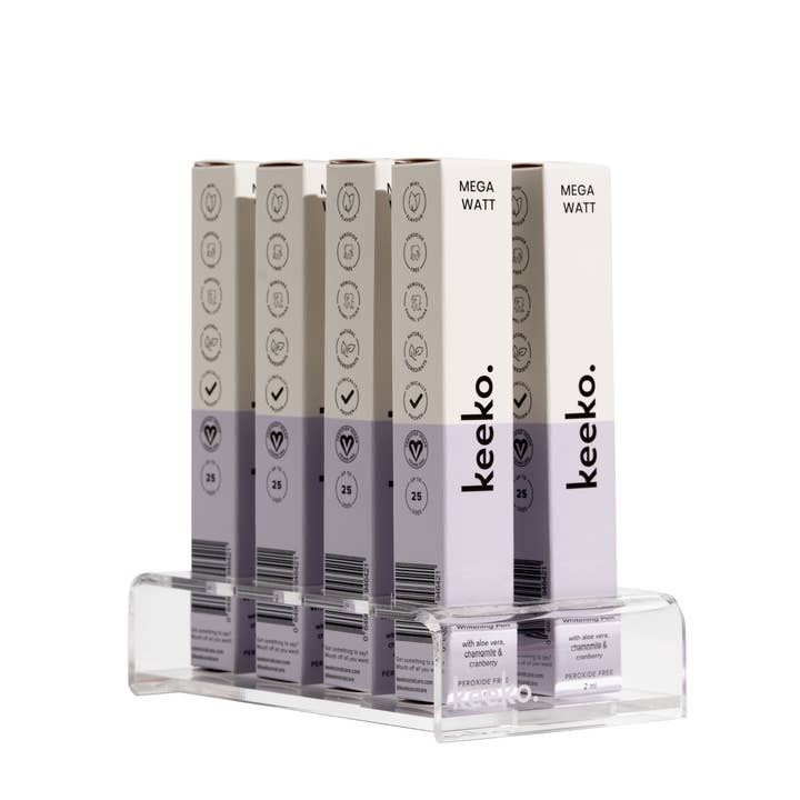 Keeko - Wholesale Teeth Whitener - Botanical Teeth Whitening Pen - Display Stand