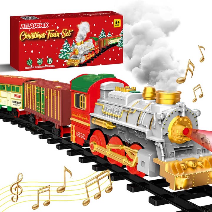 Atlasonix - Wholesale Toy Set - Kids - Christmas Train Set, Around The Tree Train Set