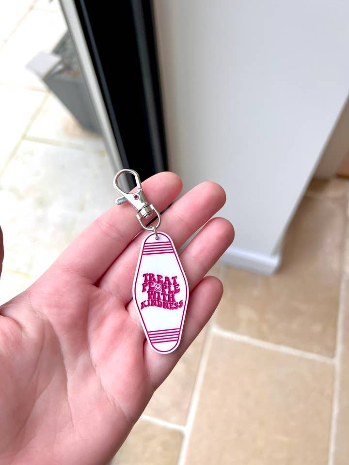 Treat People With Kindness :) Keyring - Harry Styles for wholesale by Gees Jewellery