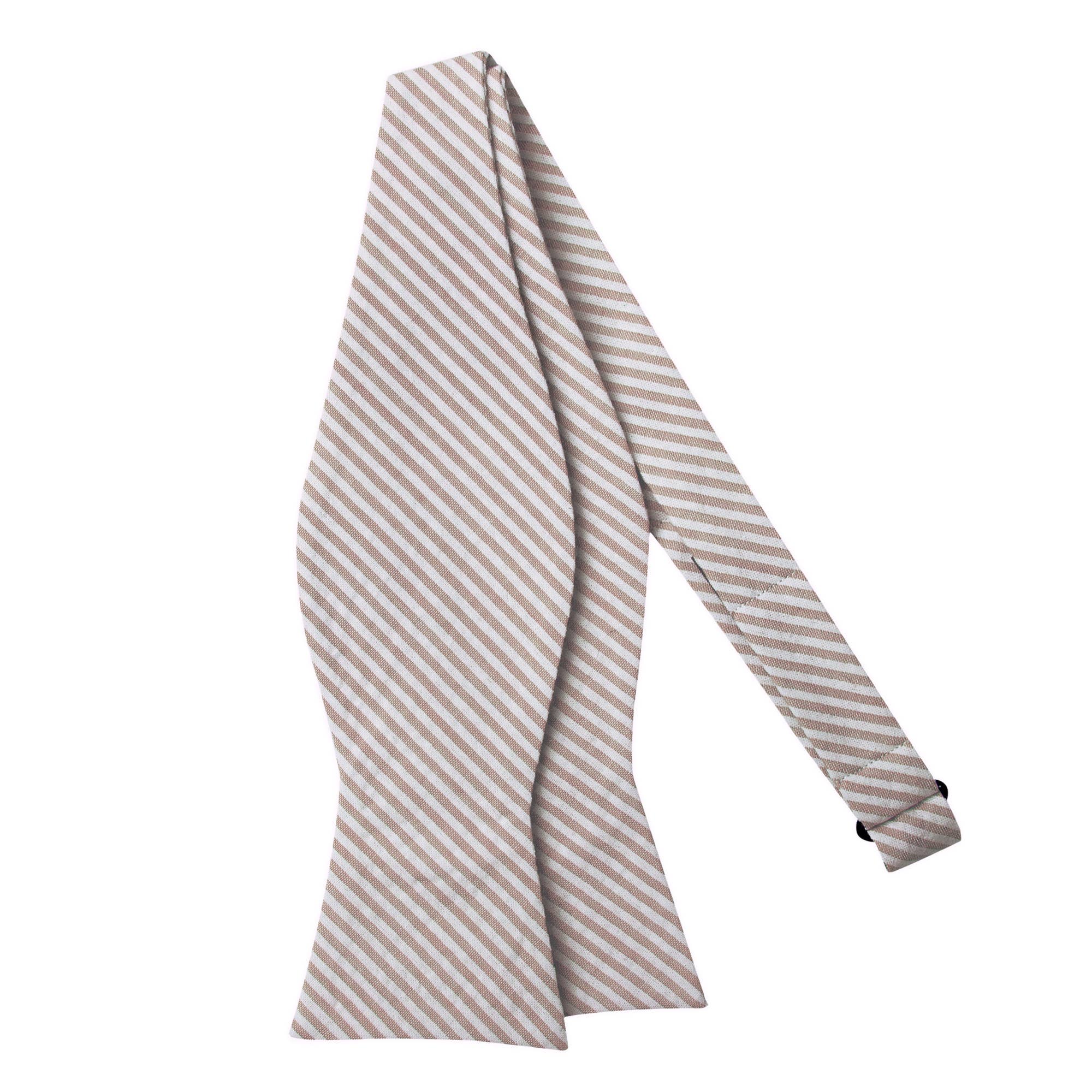 Jacob Alexander - Wholesale Bow Tie - Men's - Men's Seersucker Striped Bow Tie14