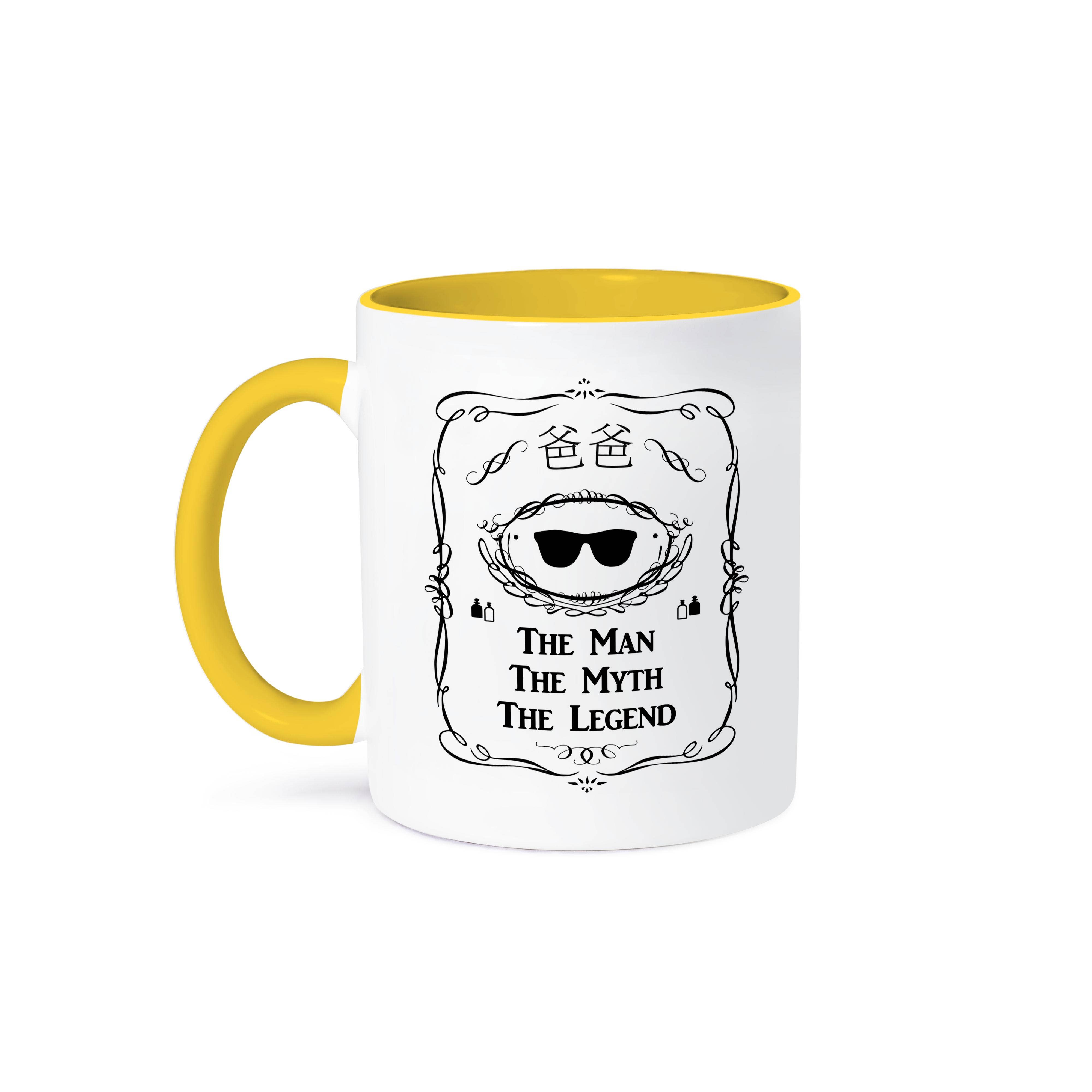 3dRose - Wholesale Coffee Mug - 3dRose, Baba The Man The Myth The Legend dad father Chinese characters letters, Mug0