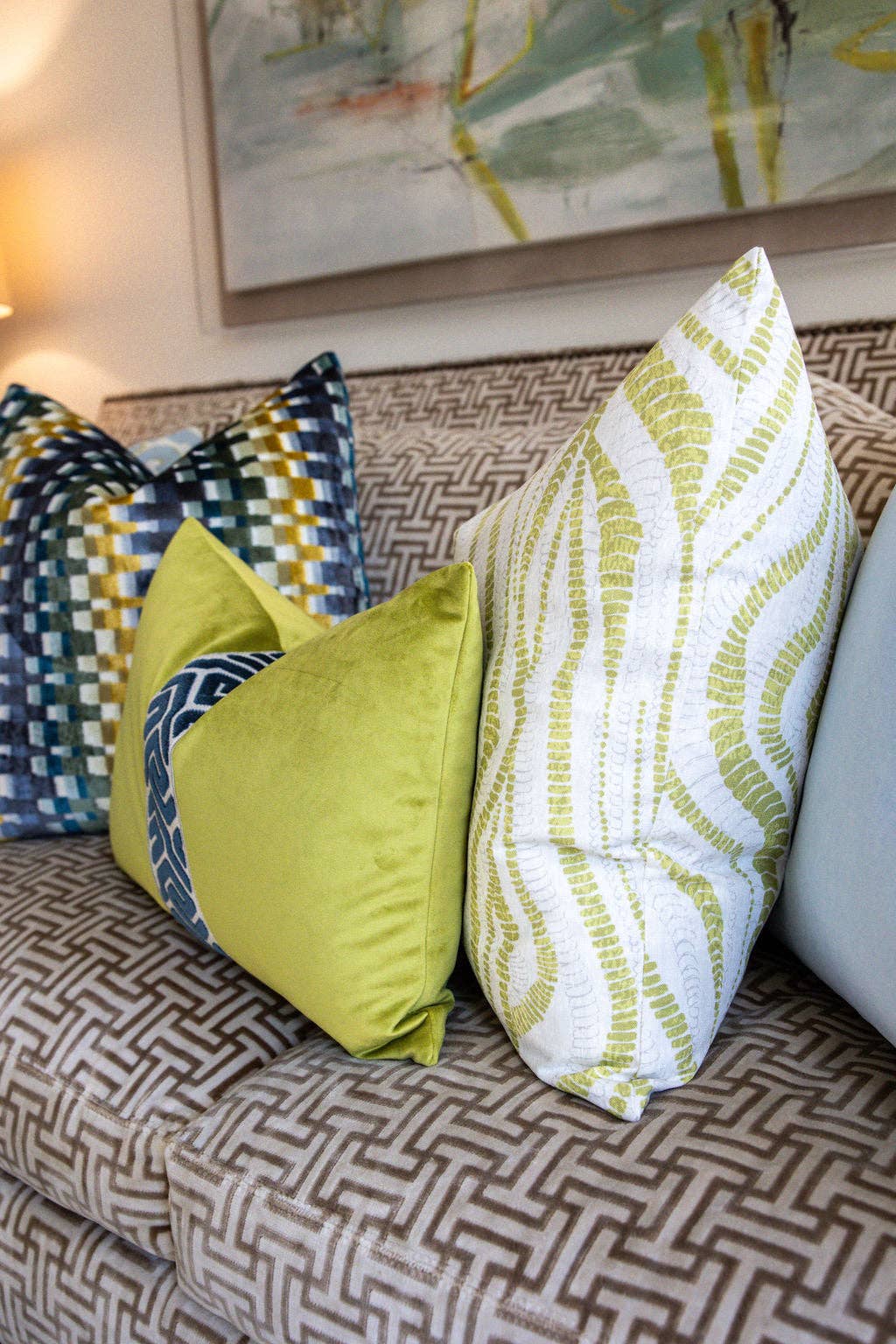 Greer Citron - Yellow Printed Throw Pillow for wholesale on Faire6