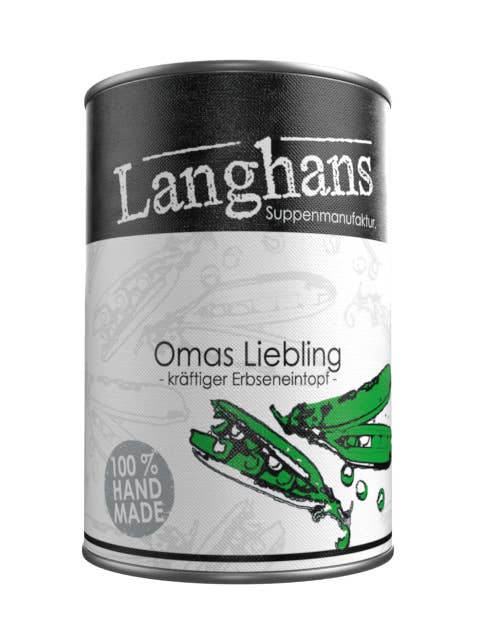 GRANDMA'S FAVORITE. Hearty pea stew for wholesale by Langhans Suppenmanufaktur
