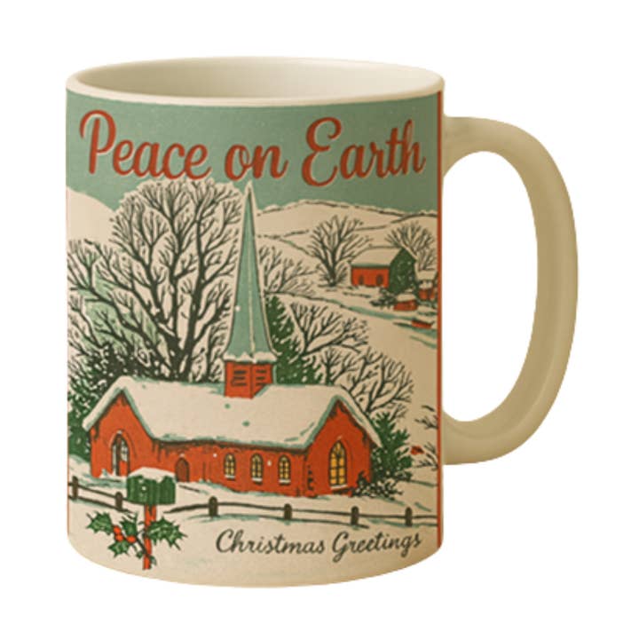 15 oz. Vintage Church Mug for wholesale by Mr. Christmas